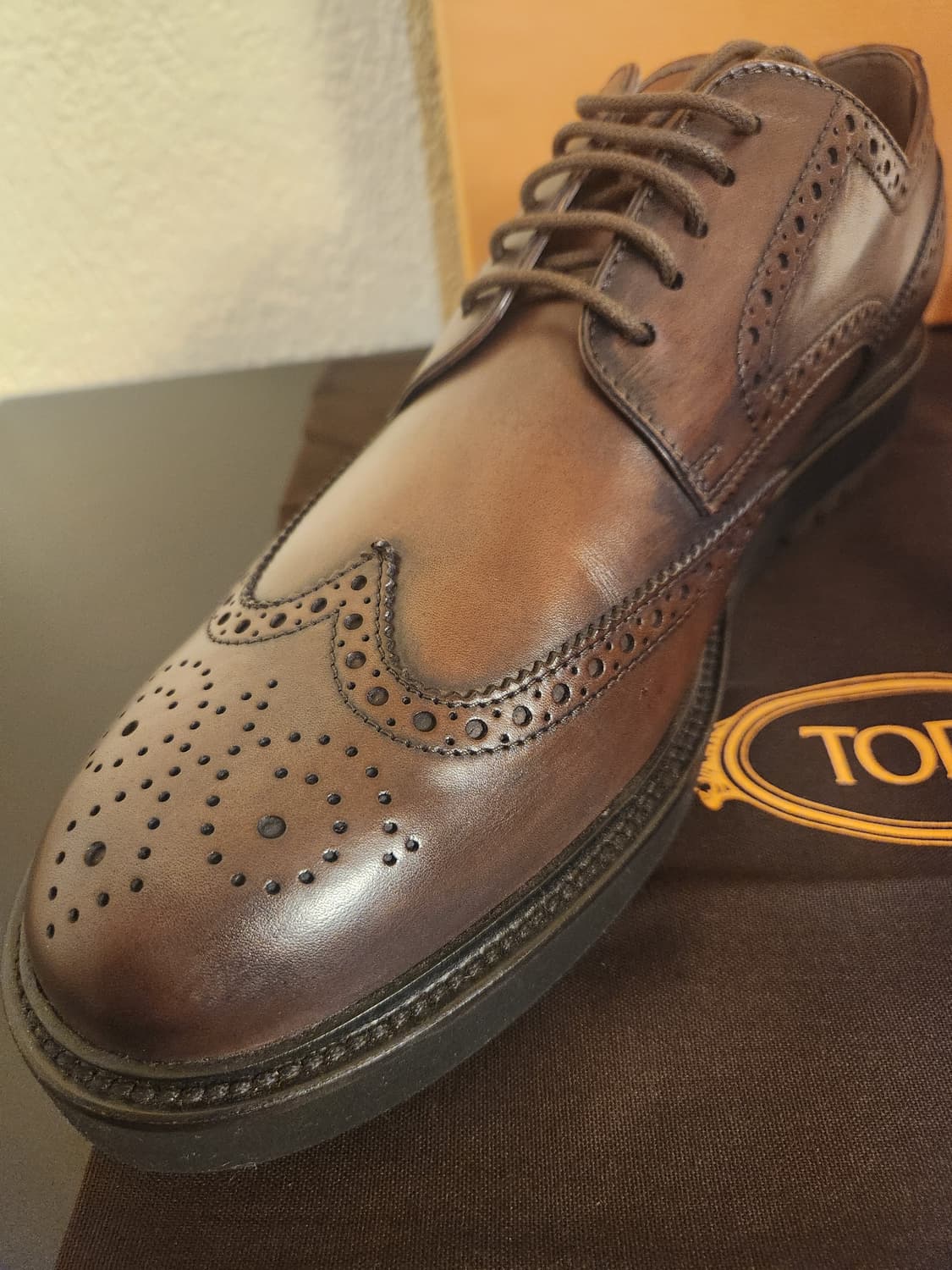 Tod's 토즈 레이스업 윙팁 더비슈즈 상품이미지4