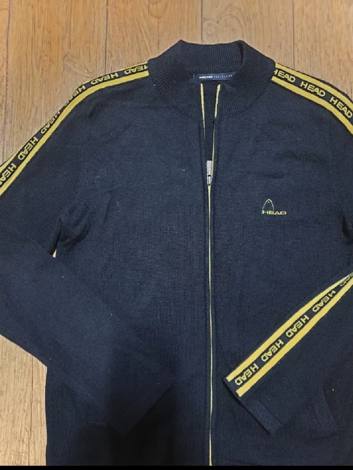 헤드 운동복 니트 집업 90 사이즈입니다 상품이미지4