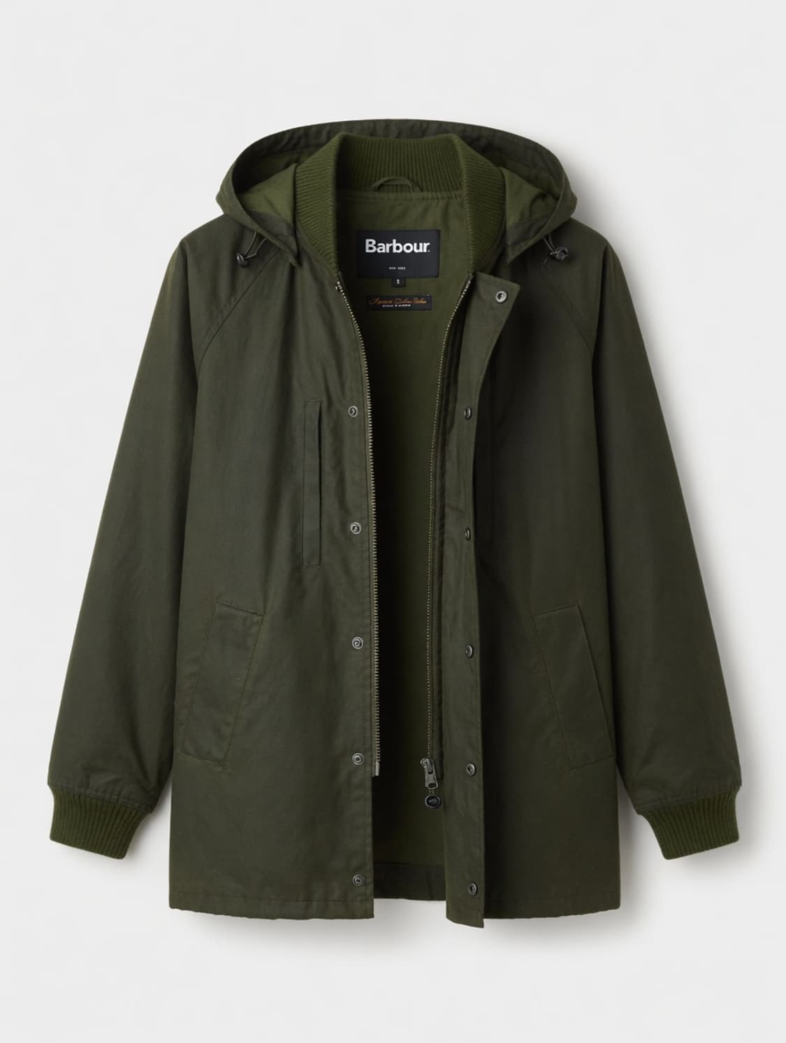 Barbour 바버 남성 왁스 후드 자켓 S 사이즈 (남성 95~100) 상품이미지1