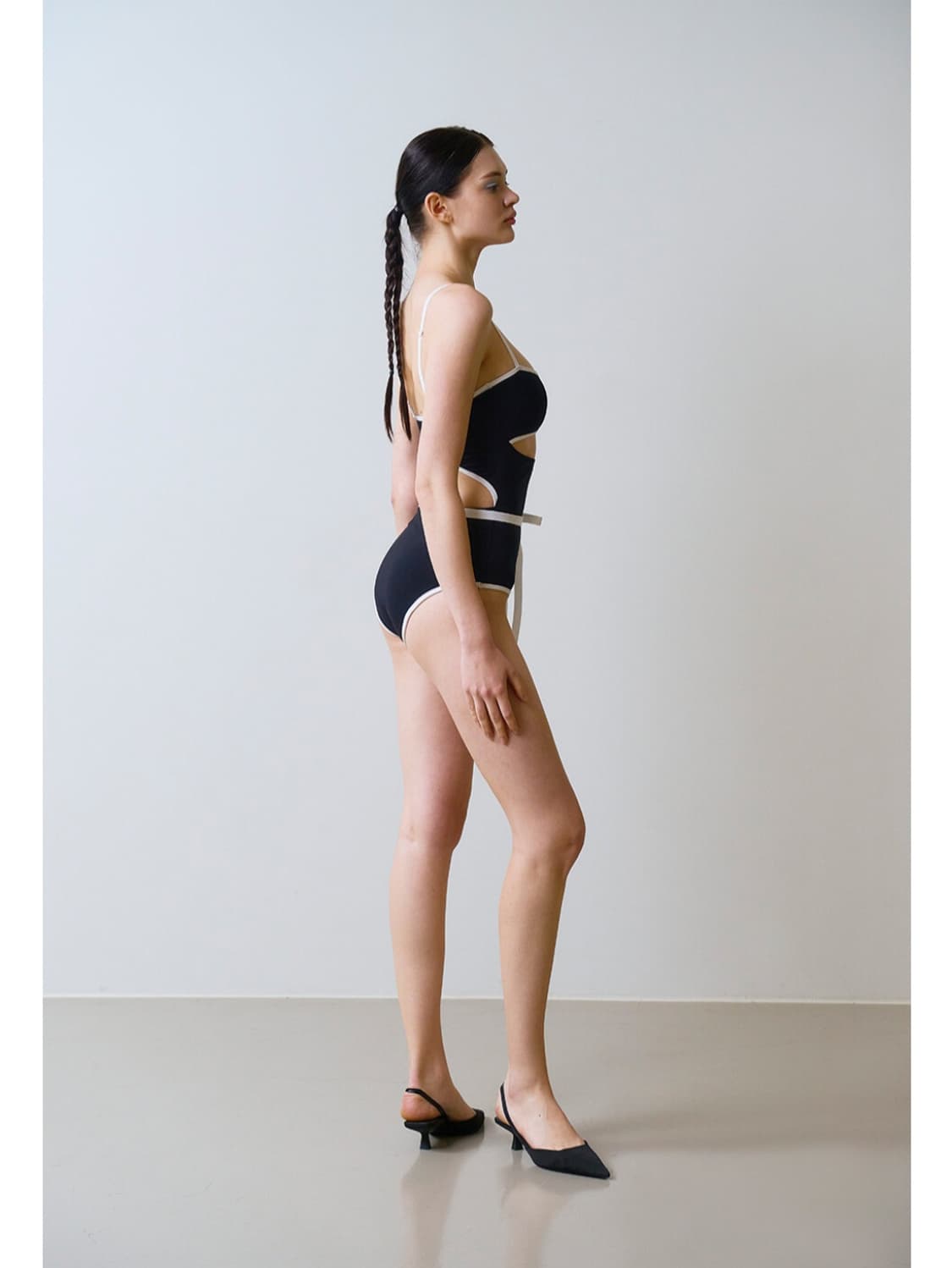 [새상품] 비나제이 블랙 라인 모노키니 상품이미지6