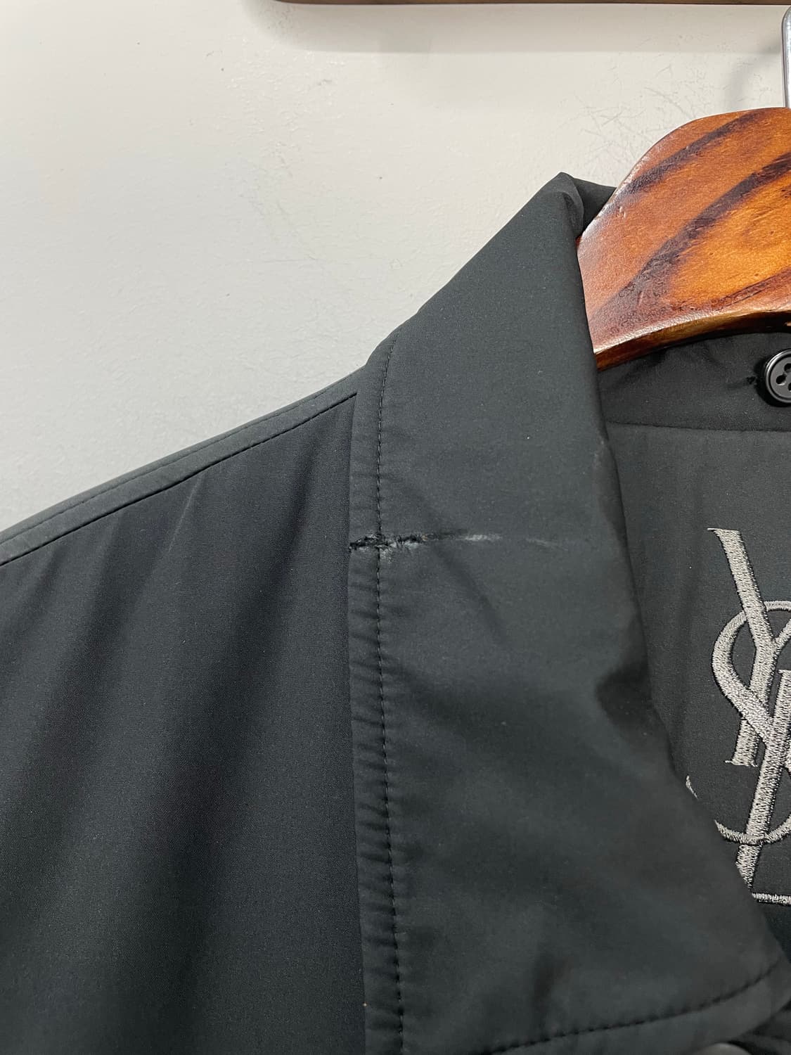 입생로랑 아카이브 폴리 쉘 블랙 자켓 H1283 상품이미지7