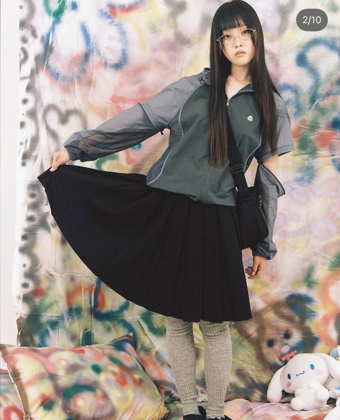 코이세이오 suu 시나모롤 펀칭 윈드브레이커 상품이미지1