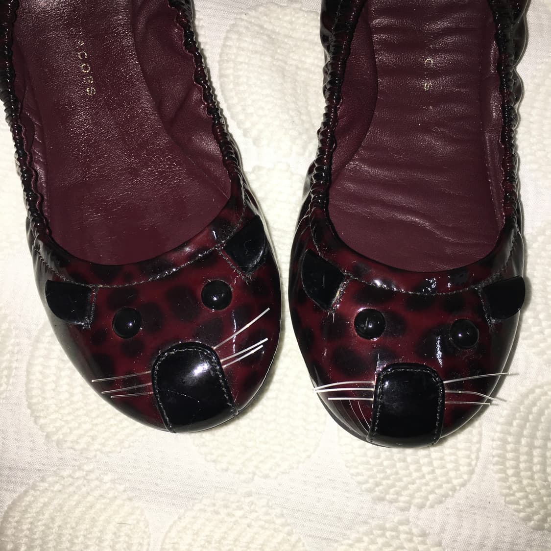 마크 제이콥스 레드 에나멜 레오파드 마우스 플랫슈즈 상품이미지1