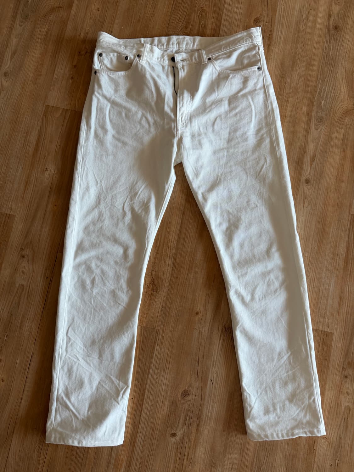 오어슬로우 화이트 데님 팬츠 107w 란스미어 상품이미지1