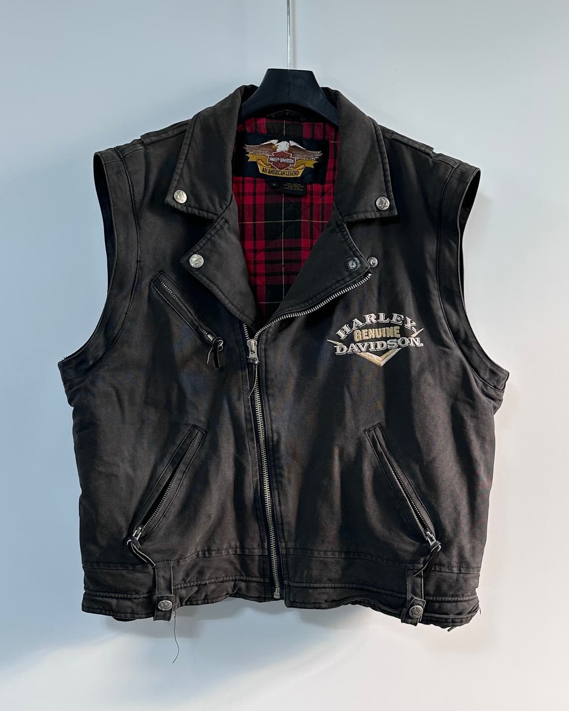 90s 할리데이비슨 블랙 데님 패치 라이더 자켓  (va.27) 상품이미지5