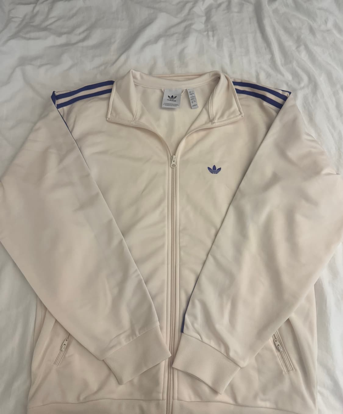 아디다스 베켄바우어 아이보리 퍼플 트랙탑 져지 니들스 S 상품이미지4