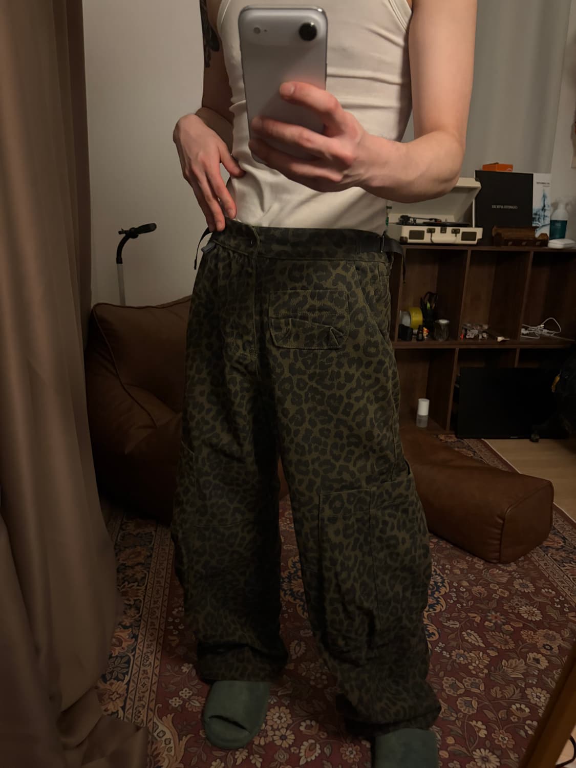 카락터 레오파드 카고 팬츠  상품이미지2