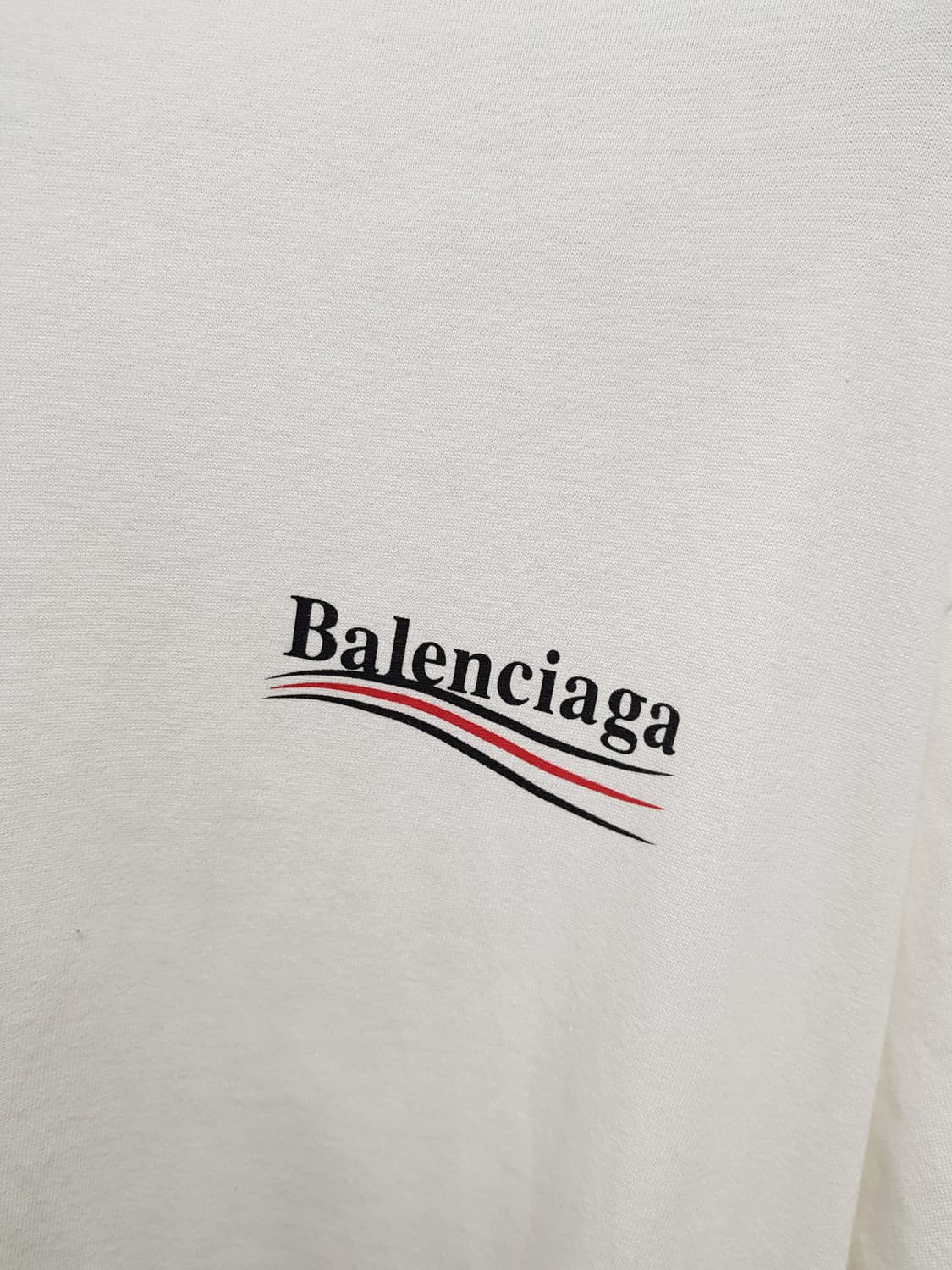 [m/정품] balenciaga 발렌시아가 웨이브 로고 반팔 상품이미지3