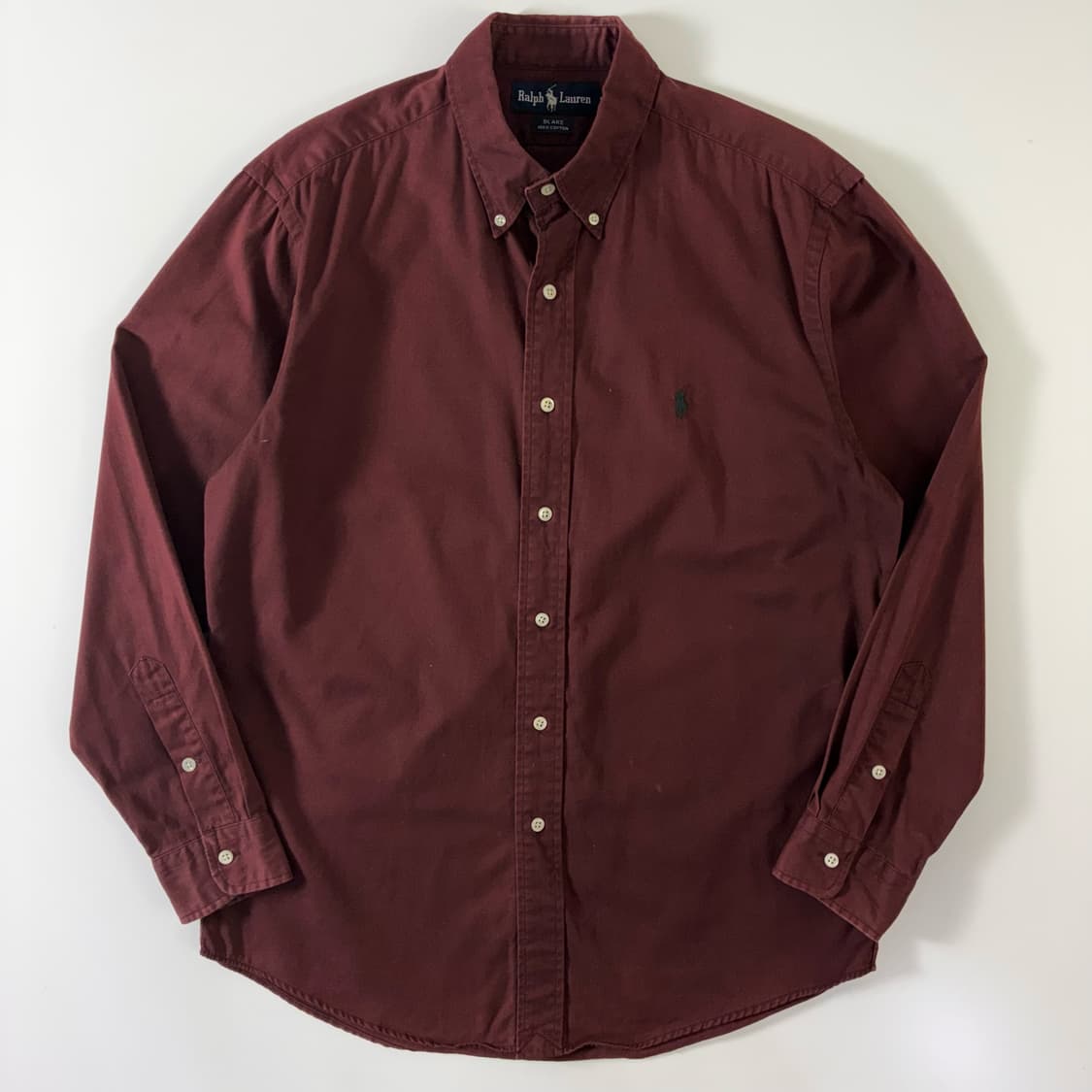 Polo  폴로 랄프로렌 자수 코튼 블레이크 버건디 셔츠   상품이미지1