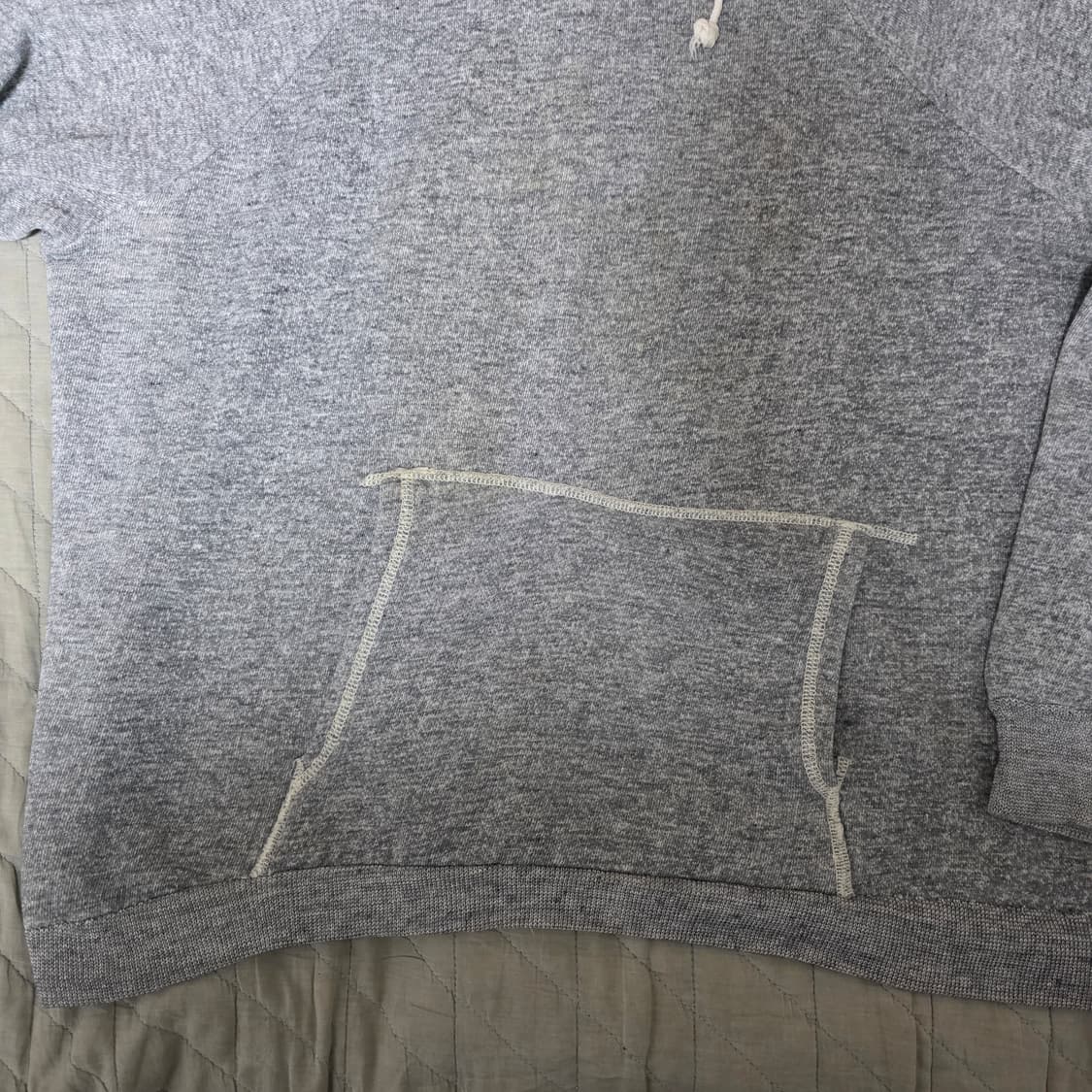[XL] 60-70s 트루빈티지 노브랜드 후드티 멜란지 그레이 상품이미지2