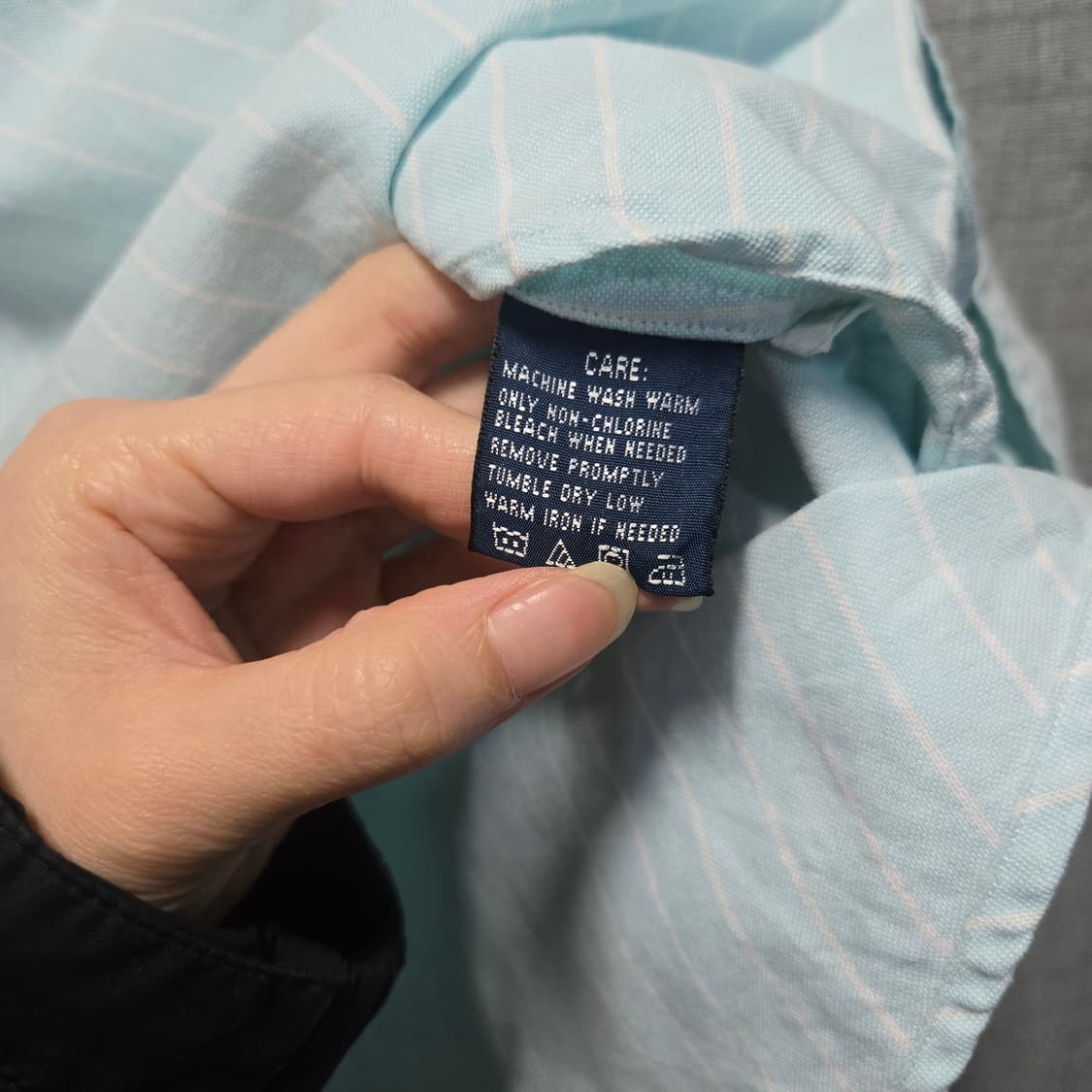 폴로 랄프로렌 클래식핏 스트라이프 셔츠 하늘색  상품이미지7