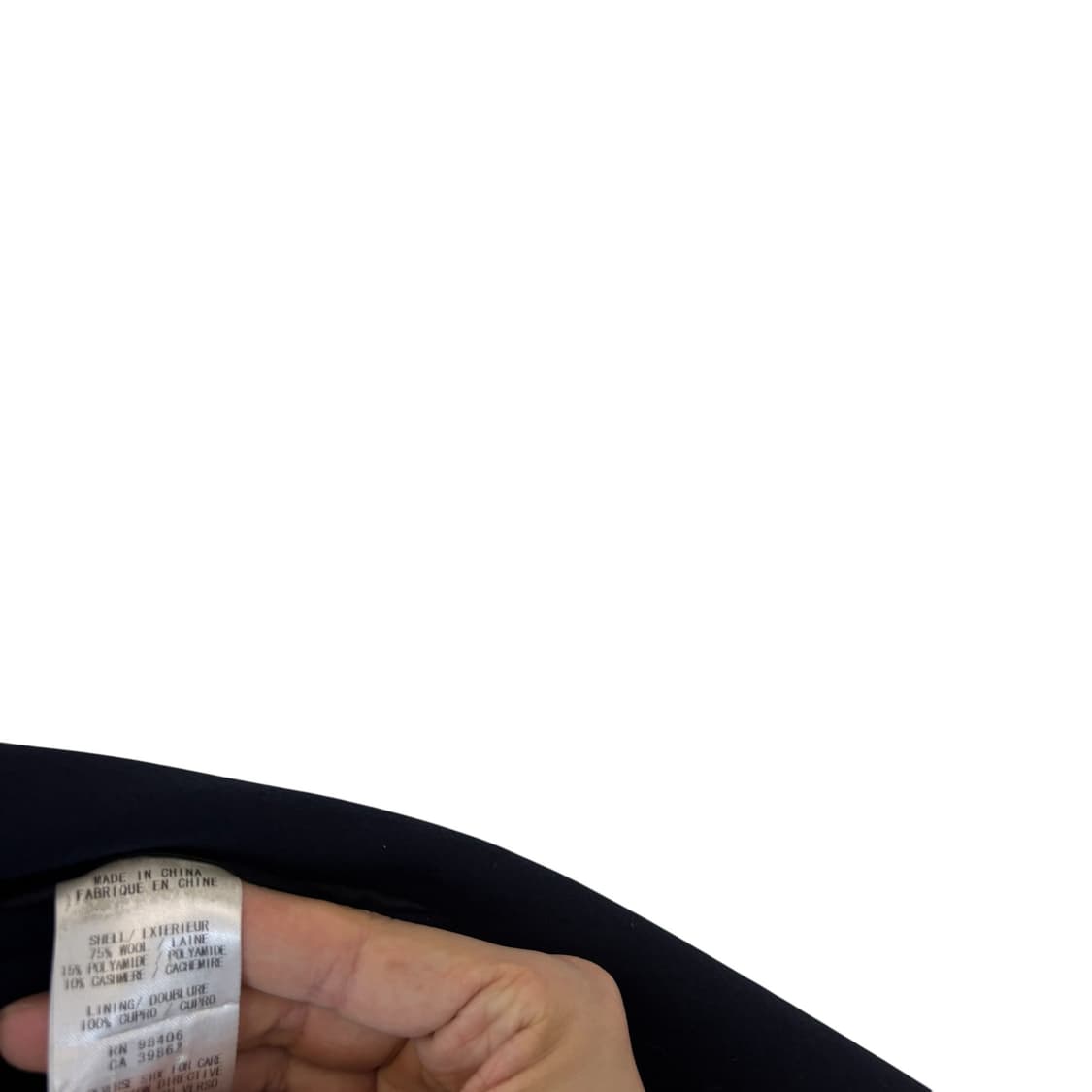 띠어리 울 캐시미어 싱글 코트 네이비 상품이미지5