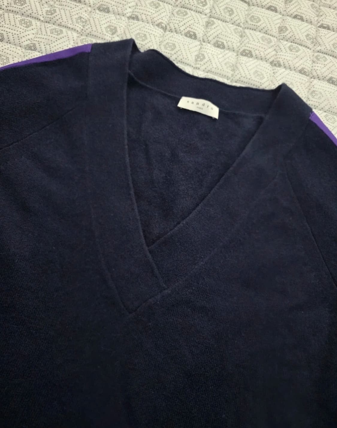 산드로 V넥 니트 울 캐시미어 니트 ~55반 상품이미지3