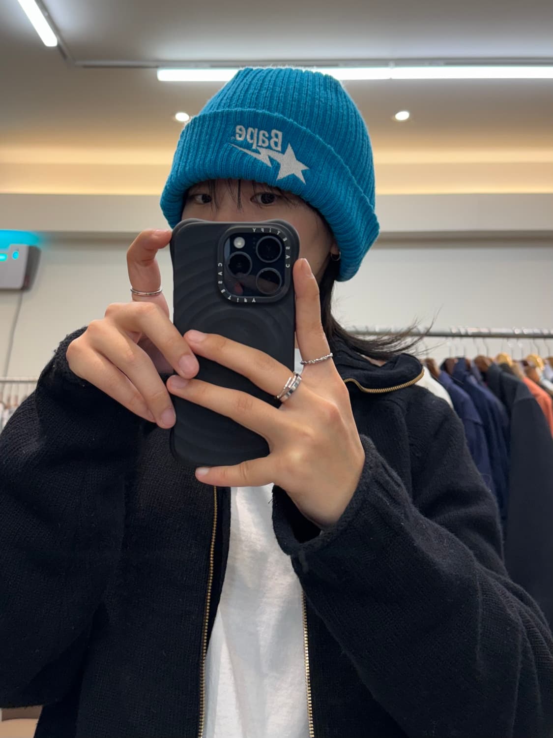 베이프 스타 자수 비니 상품이미지5