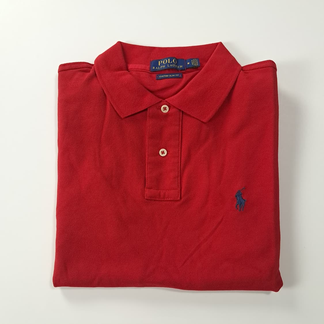 CK337 M 폴로 커스텀슬림핏 레드 칼라 티셔츠 상품이미지7