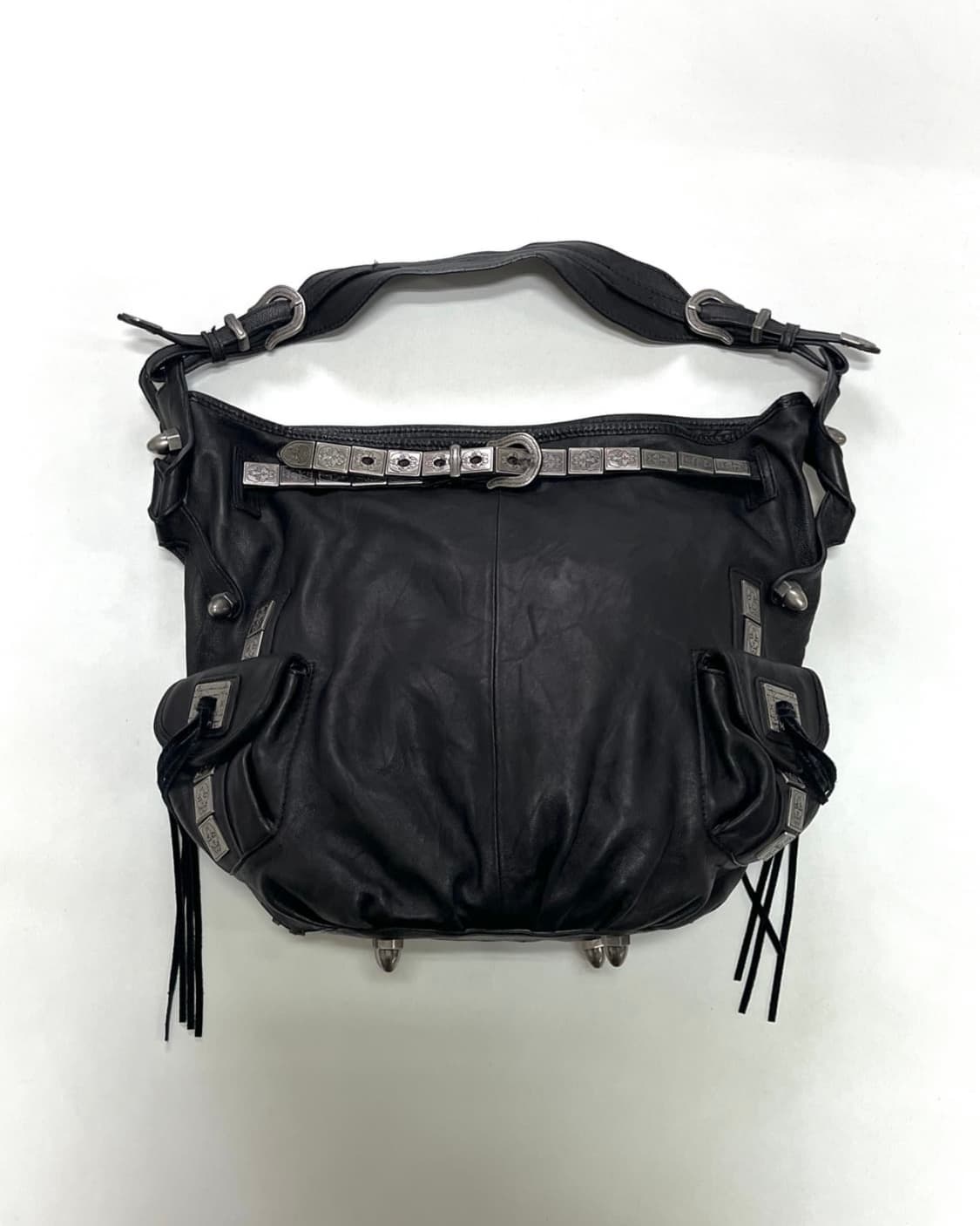 THOMAS WYLDE 스컬 벨트 레더백 상품이미지1