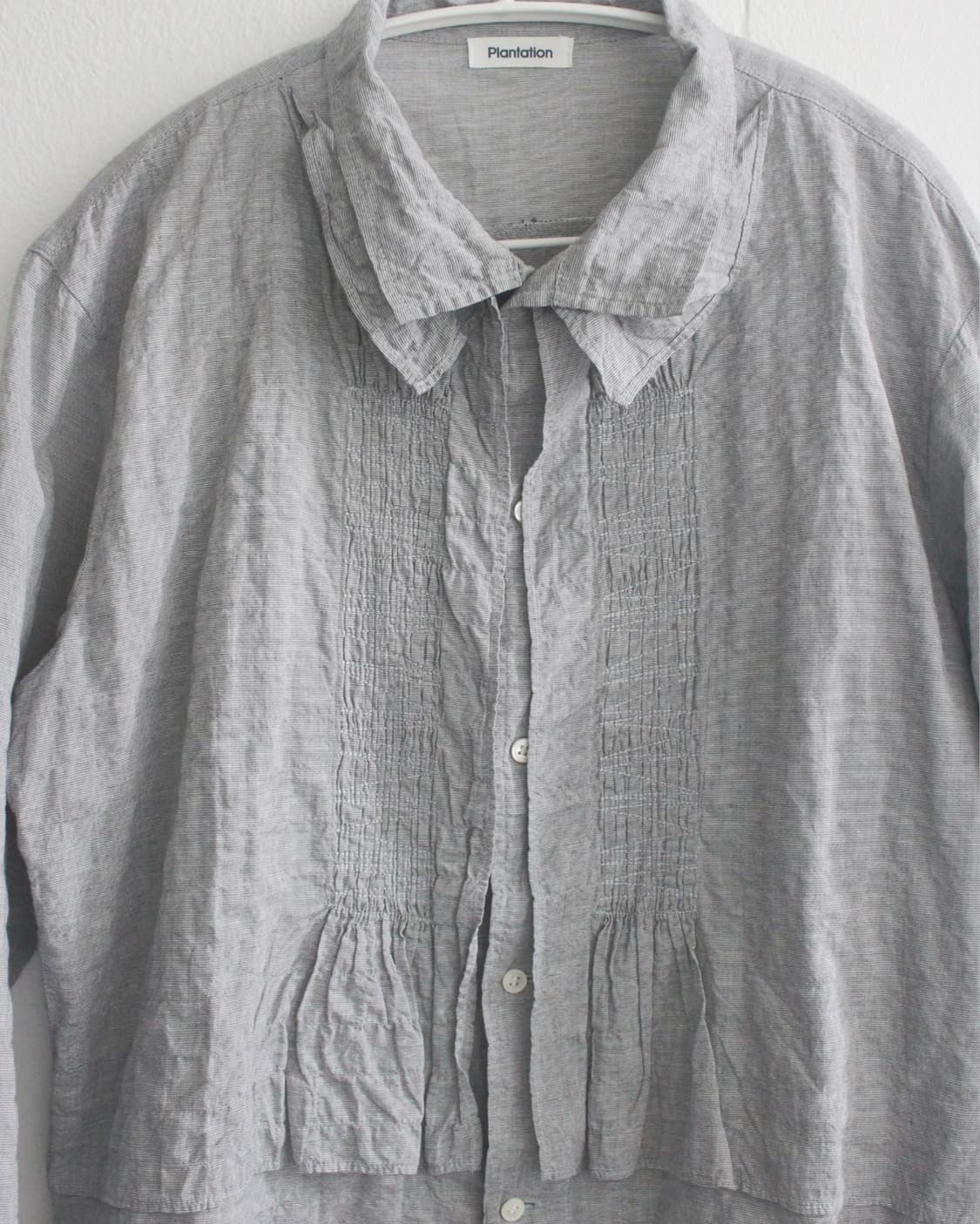 plantation double collar pleats prill 상품이미지3