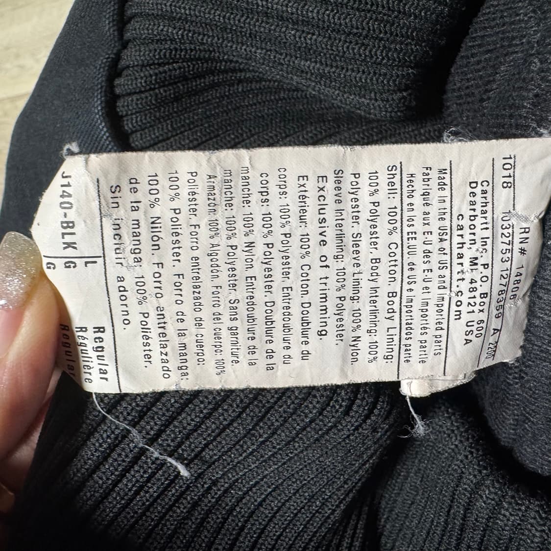 USA 칼하트 j140 액티브 자켓 L 상품이미지8