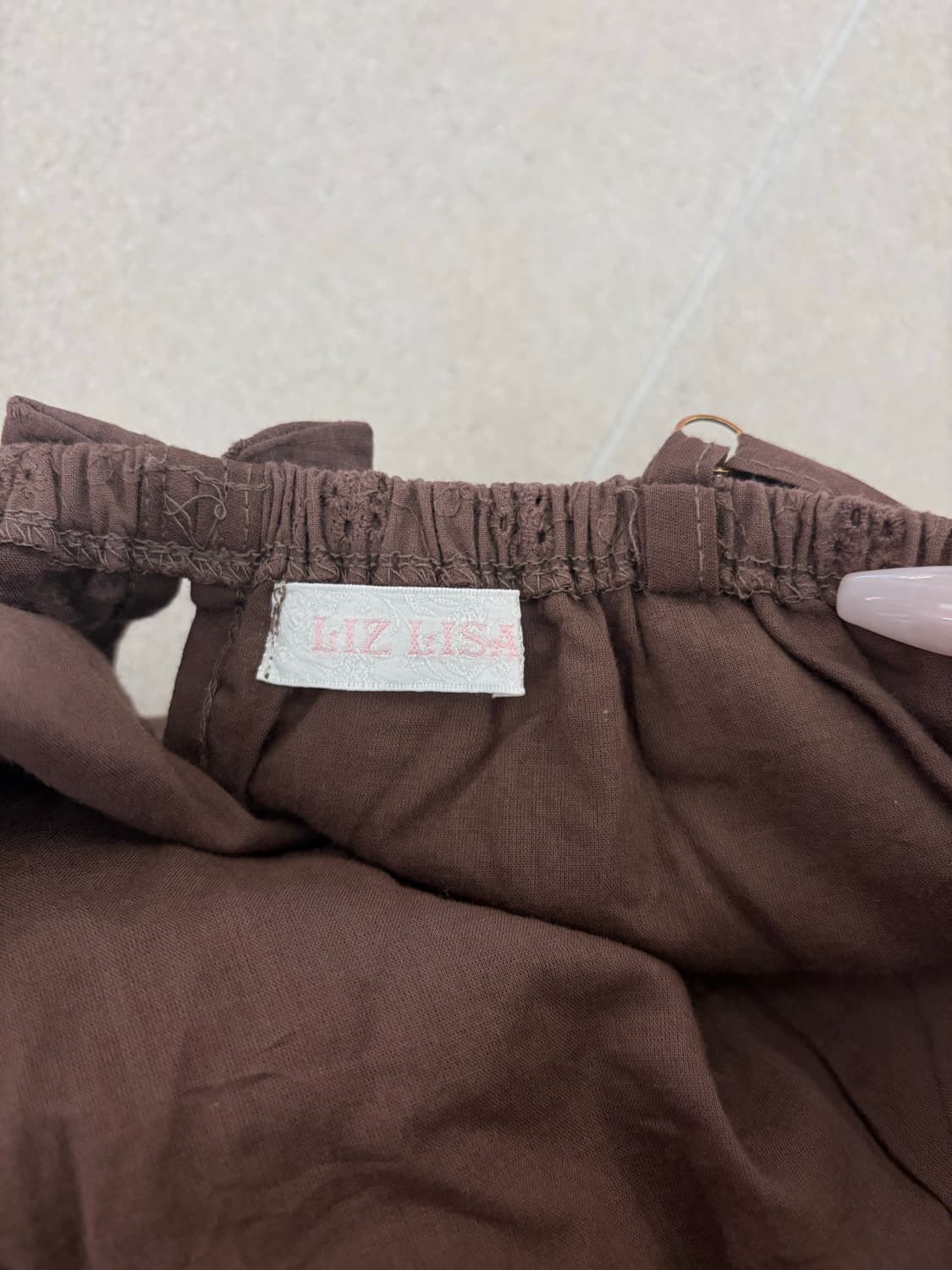 리즈리사 브라운 나시 원피스 상품이미지7