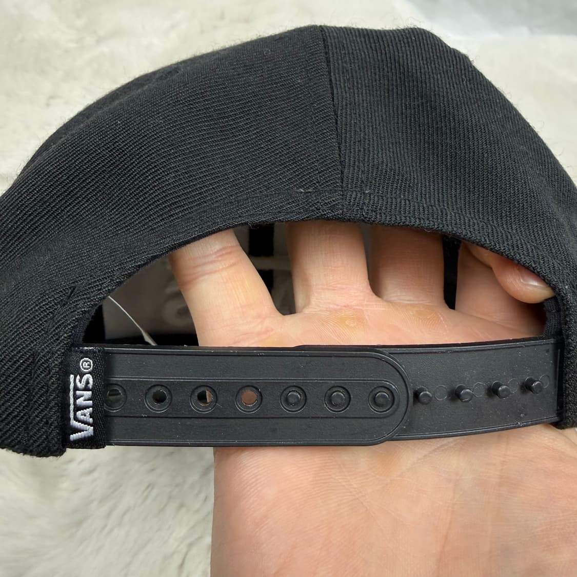 F) 반스 자수로고 스냅백 블랙 상품이미지3