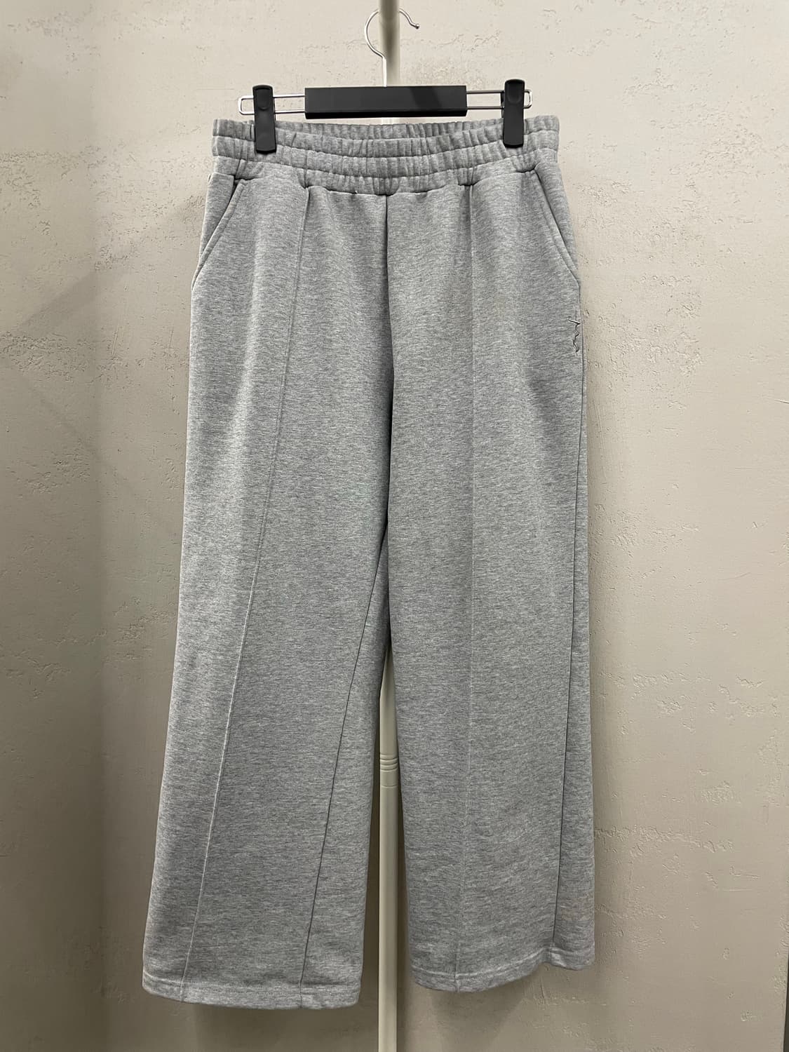 JELEVE  와이드 핀턱 스웻팬츠 그레이 상품이미지2