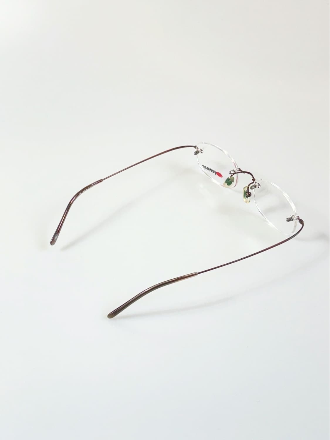 90s LIZZARD 무테 스퀘어 프레임 빈티지 안경 상품이미지4