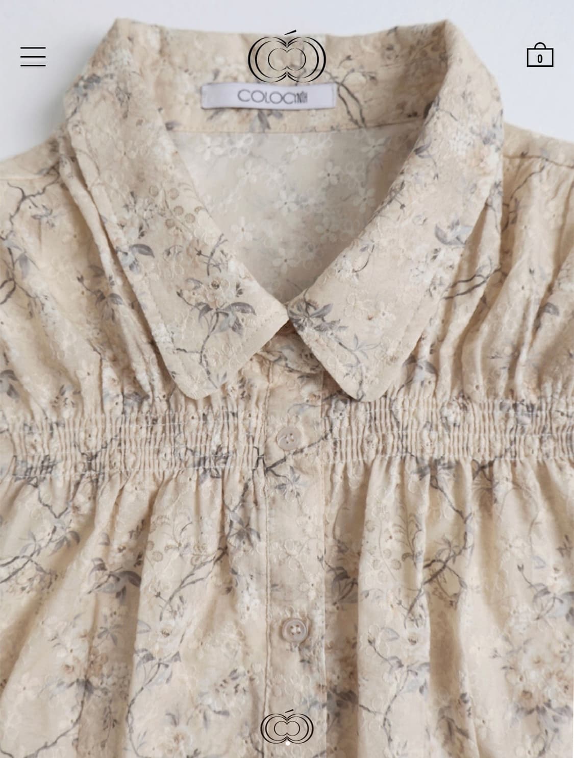 콜로신스 블라우스 GIRLY EMBROIDERY BLOUSE 상품이미지2