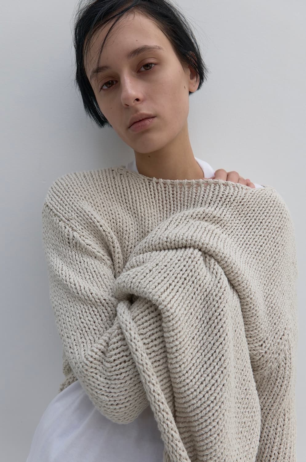 낫띵 에브리띵 니트 relaxed cotton sweater 상품이미지1