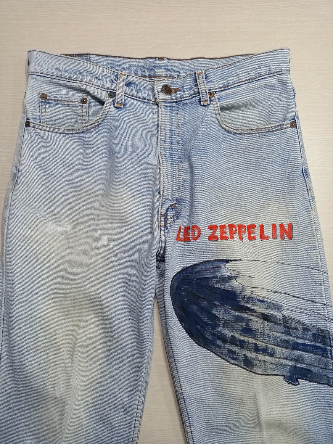 33 93's 리바이스515-0217 일자진 연청 커스텀 33-438 상품이미지3