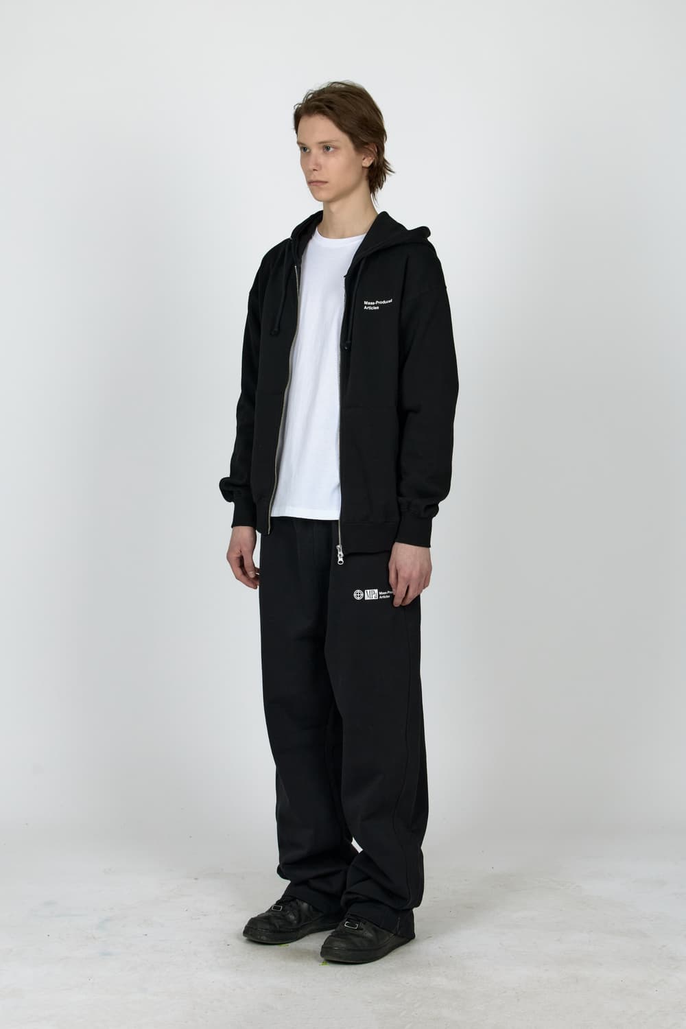 플라스틱 프로덕트 MPa HOOD ZIP UP (BLACK) 상품이미지1