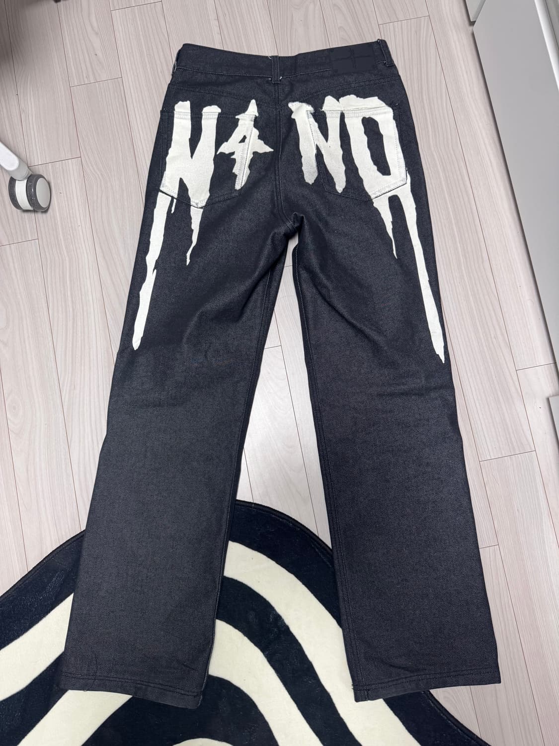N4ND Drip Logo Denim Pants 상품이미지3