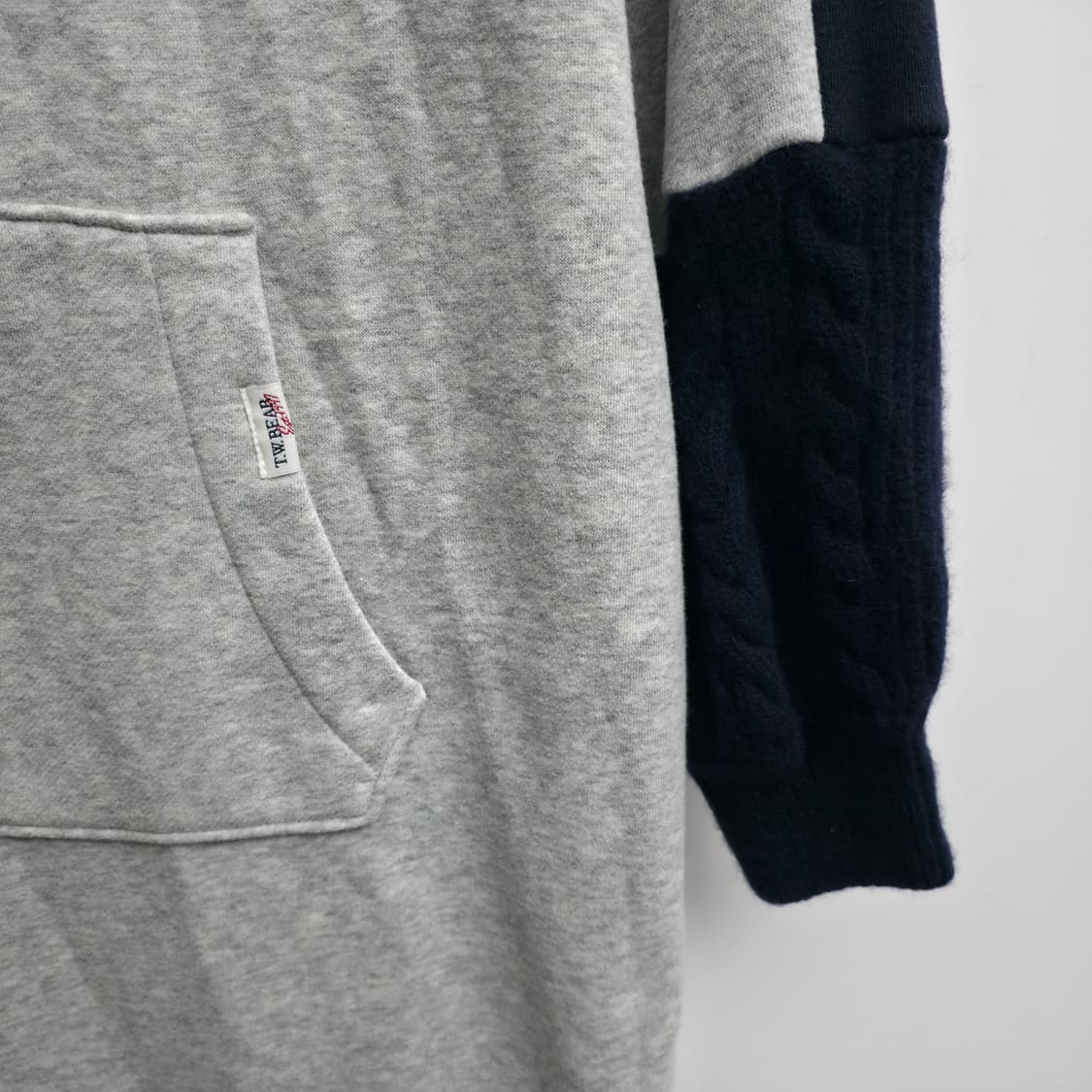 [S] TEENIE WEENIE 티니위니 회색 롱 후드티 상품이미지4