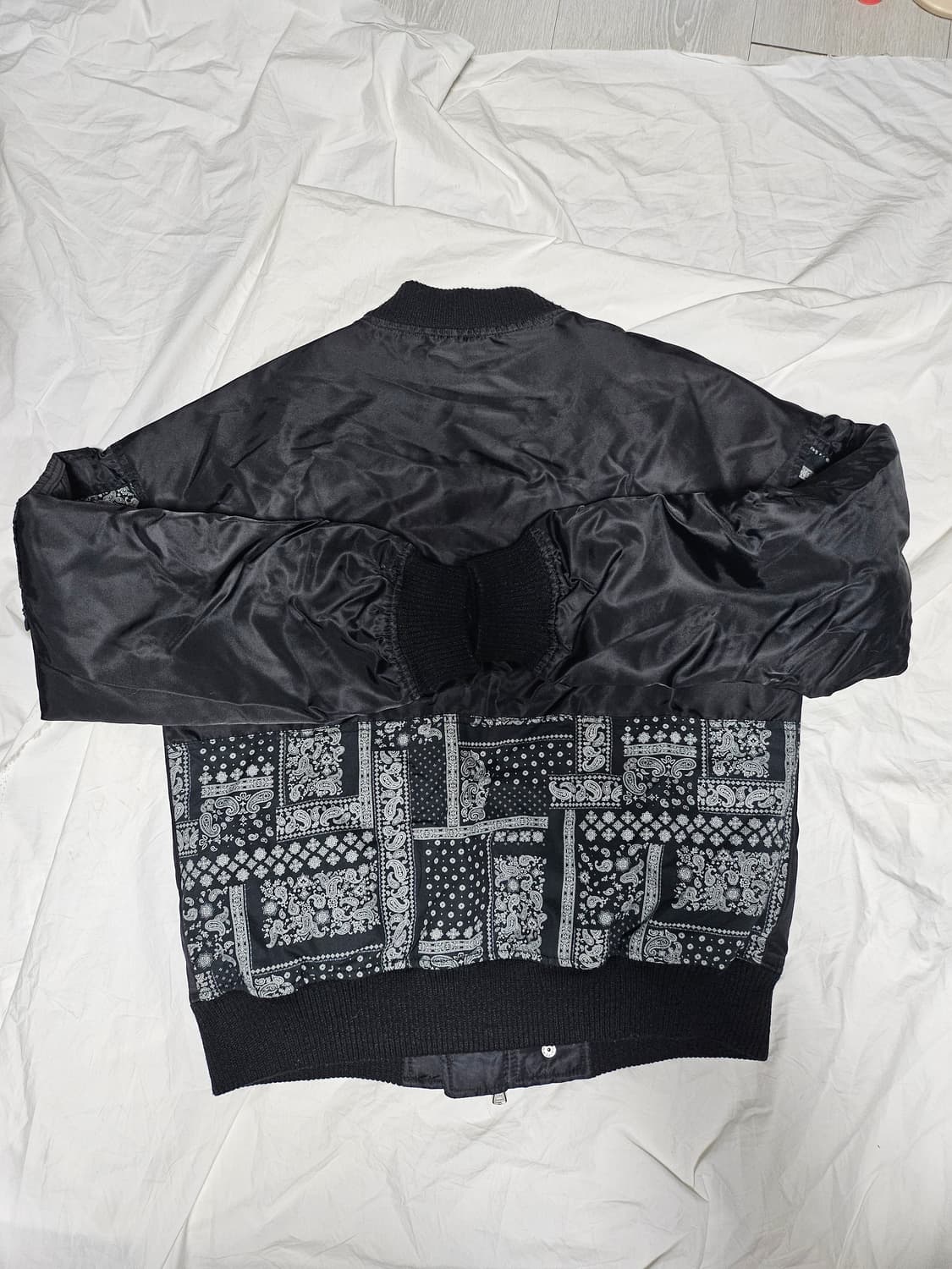 프리즘웍스 PAISLEY MA-1 블루종 봄버 자켓 M 상품이미지5