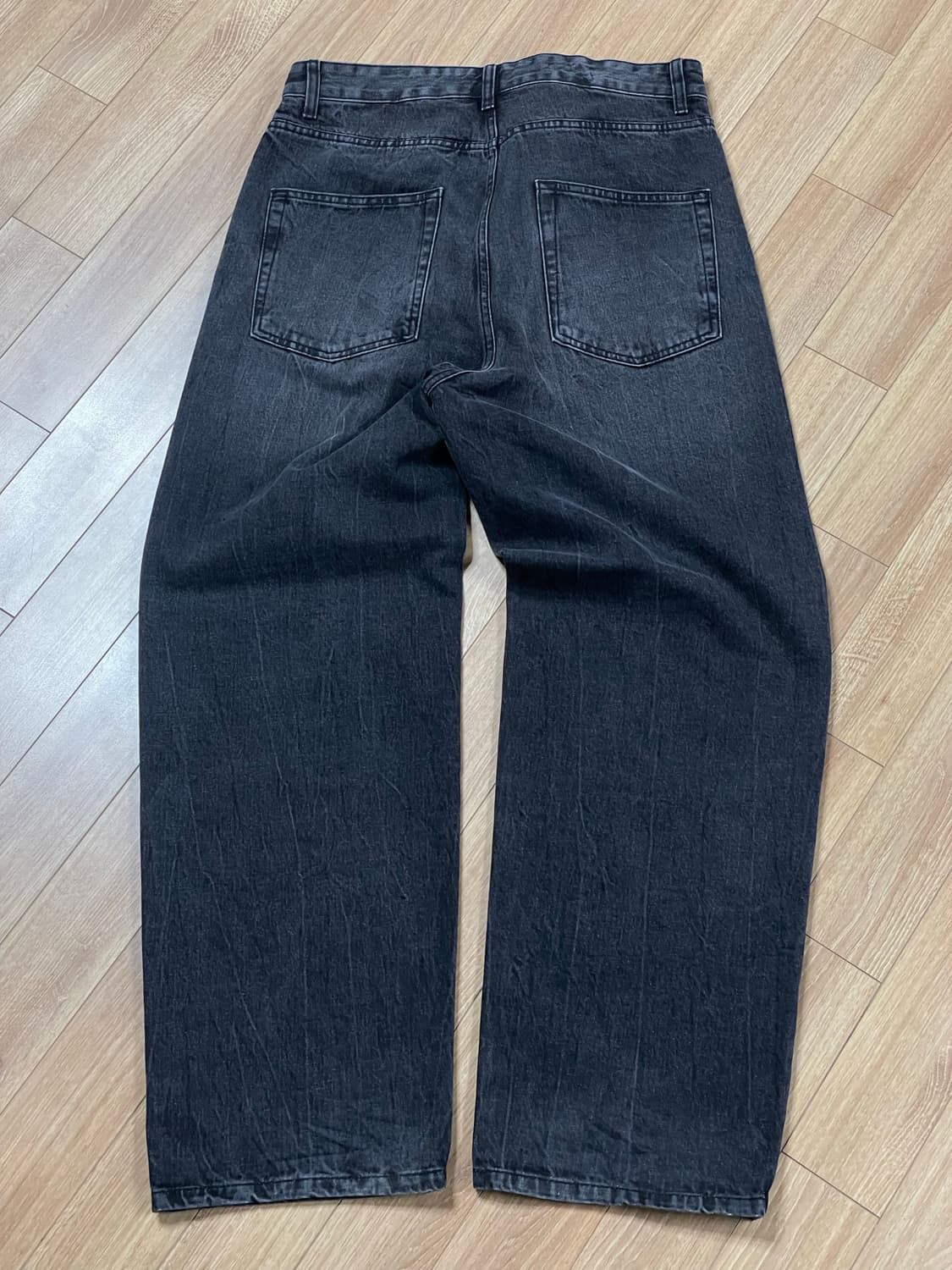 비얼디드키드 미드나잇 오션 데님 팬츠 블랙 워시드 상품이미지4