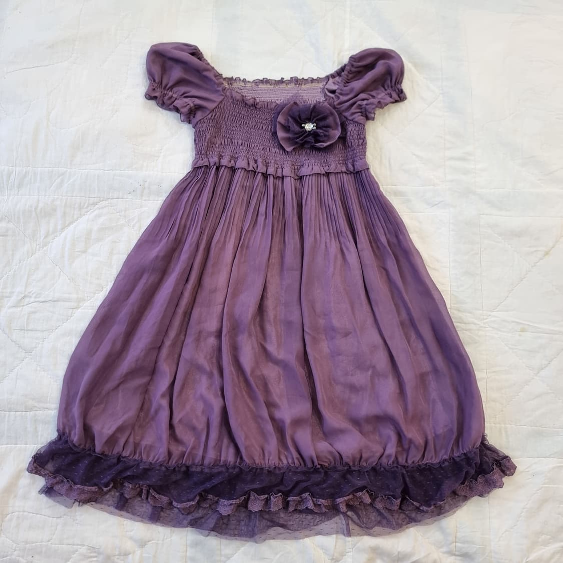 axes femme 퍼플 로맨틱 셔링 원피스 상품이미지5