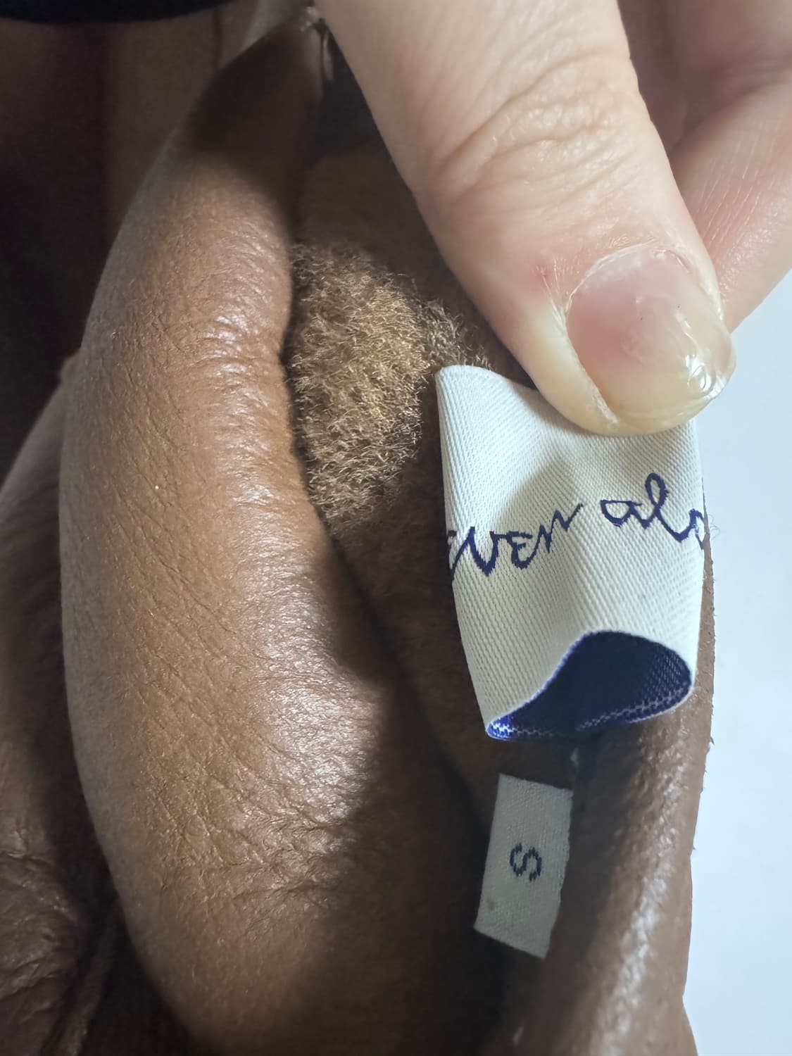 스티븐알란 여성 양털 양면 무스탕 S 상품이미지7