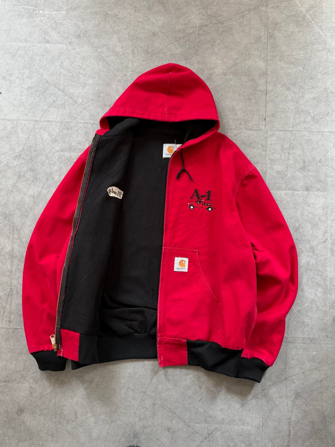 Carhartt 칼하트 90’s 덕 액티브 레드 워크 자켓 상품이미지5