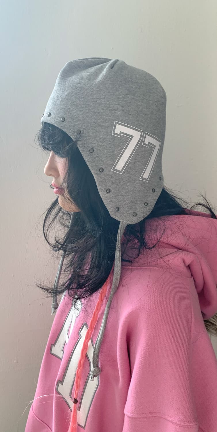 rivet jersey earflap beanie 비니 상품이미지1