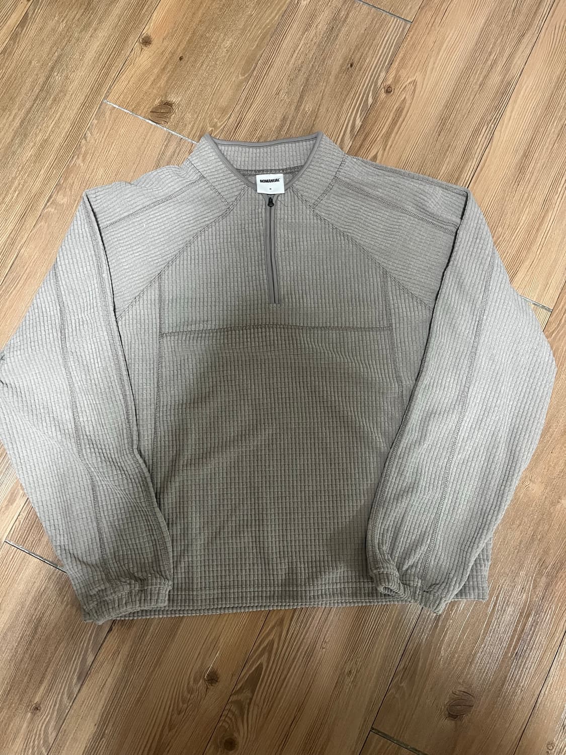 노매뉴얼 와플 하프 집업 상품이미지1