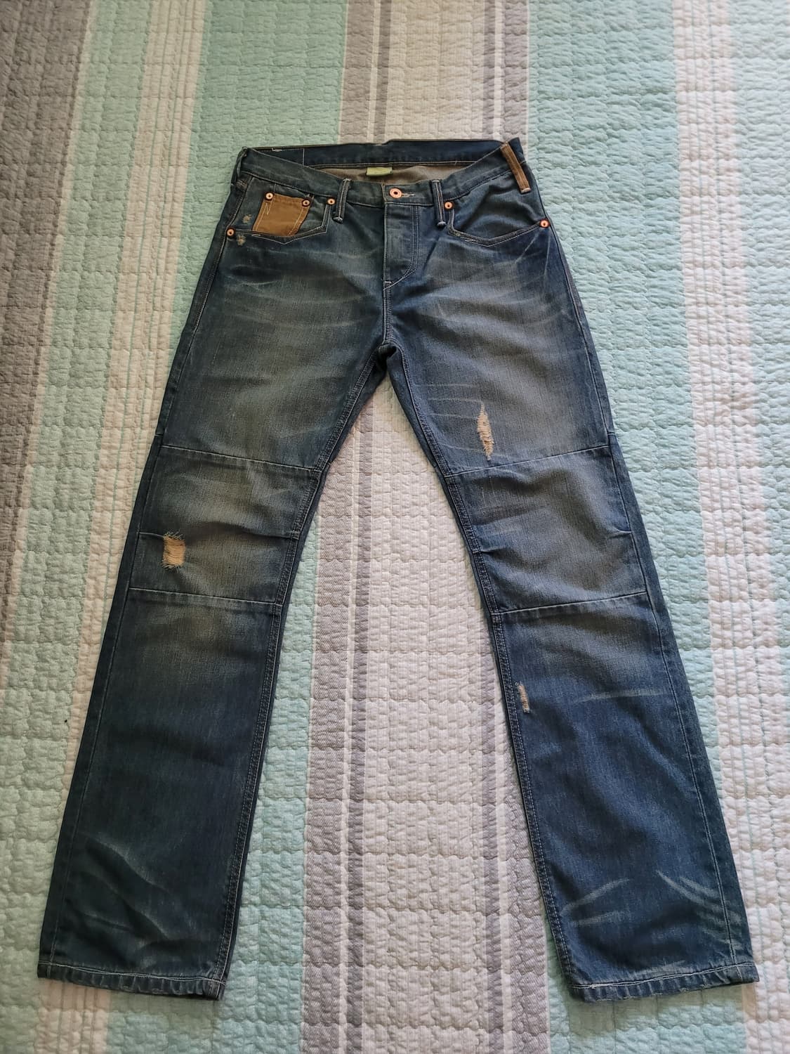 리바이스 XF 523 바이커 빈티지디테일 스트레이트 워싱진 30사이즈 상품이미지1