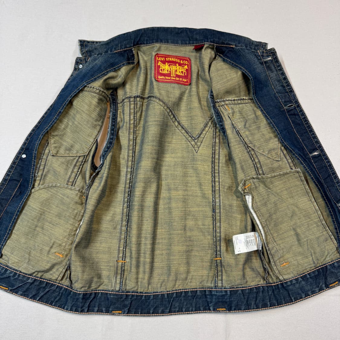 M) 리바이스 청 데님 조끼 베스트 상품이미지5