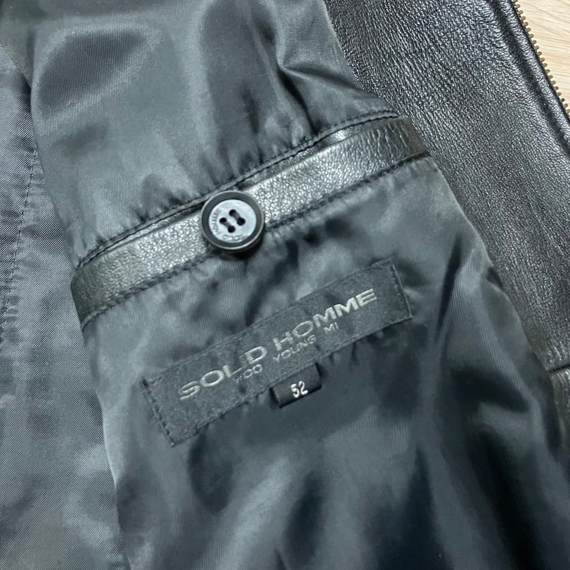 [솔리드옴므] 우영미 이태리 램스킨 양가죽 자켓 블랙 상품이미지9