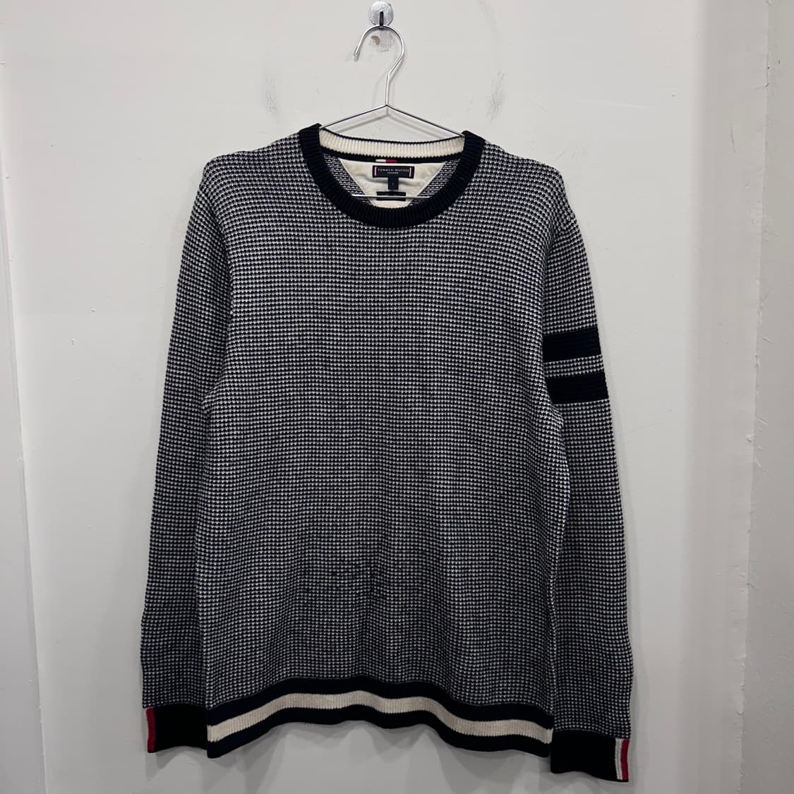 타미힐피거 코튼 울 와플패턴 니트 맨투맨 상품이미지2