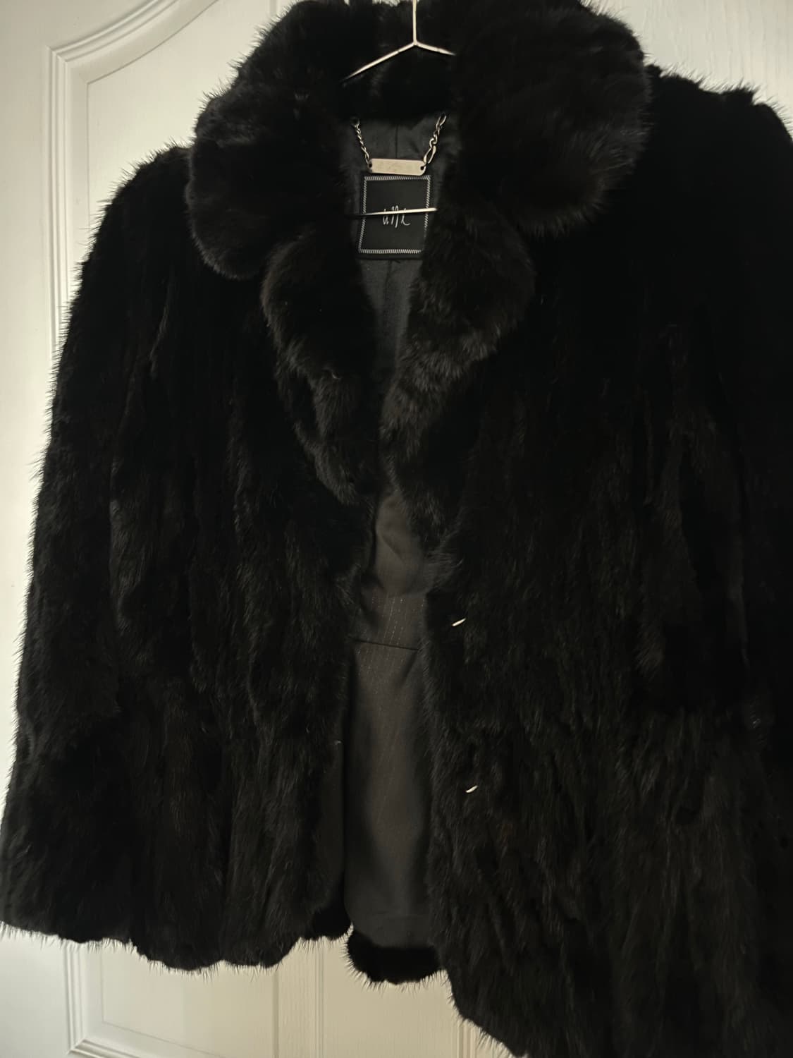 빈티지 리얼 밍크 퍼자켓 블랙 상품이미지4