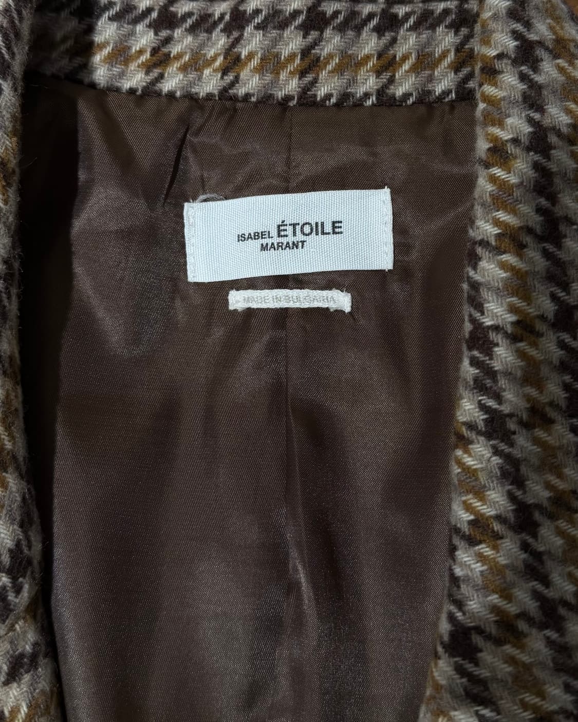 이자벨마랑 에뜨왈 아이보리 브라운 하운드투스 커스틴 울 자켓 상품이미지8