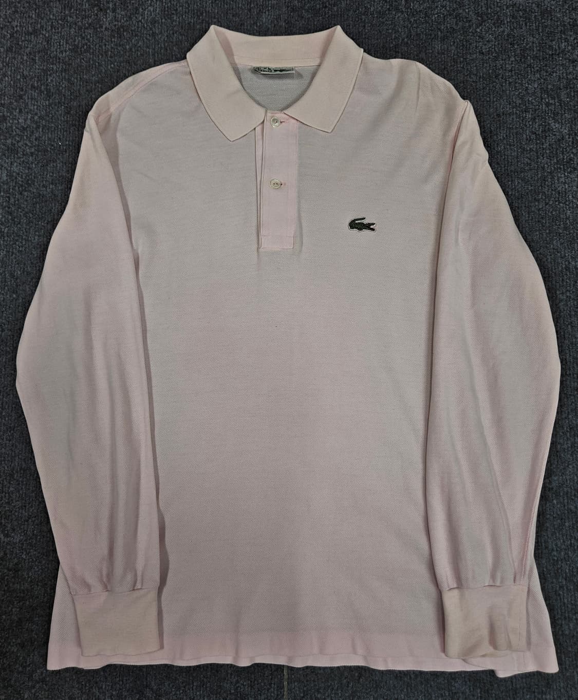 라코스테 올드스쿨 연핑크 긴팔 카라티 급처 상품이미지1