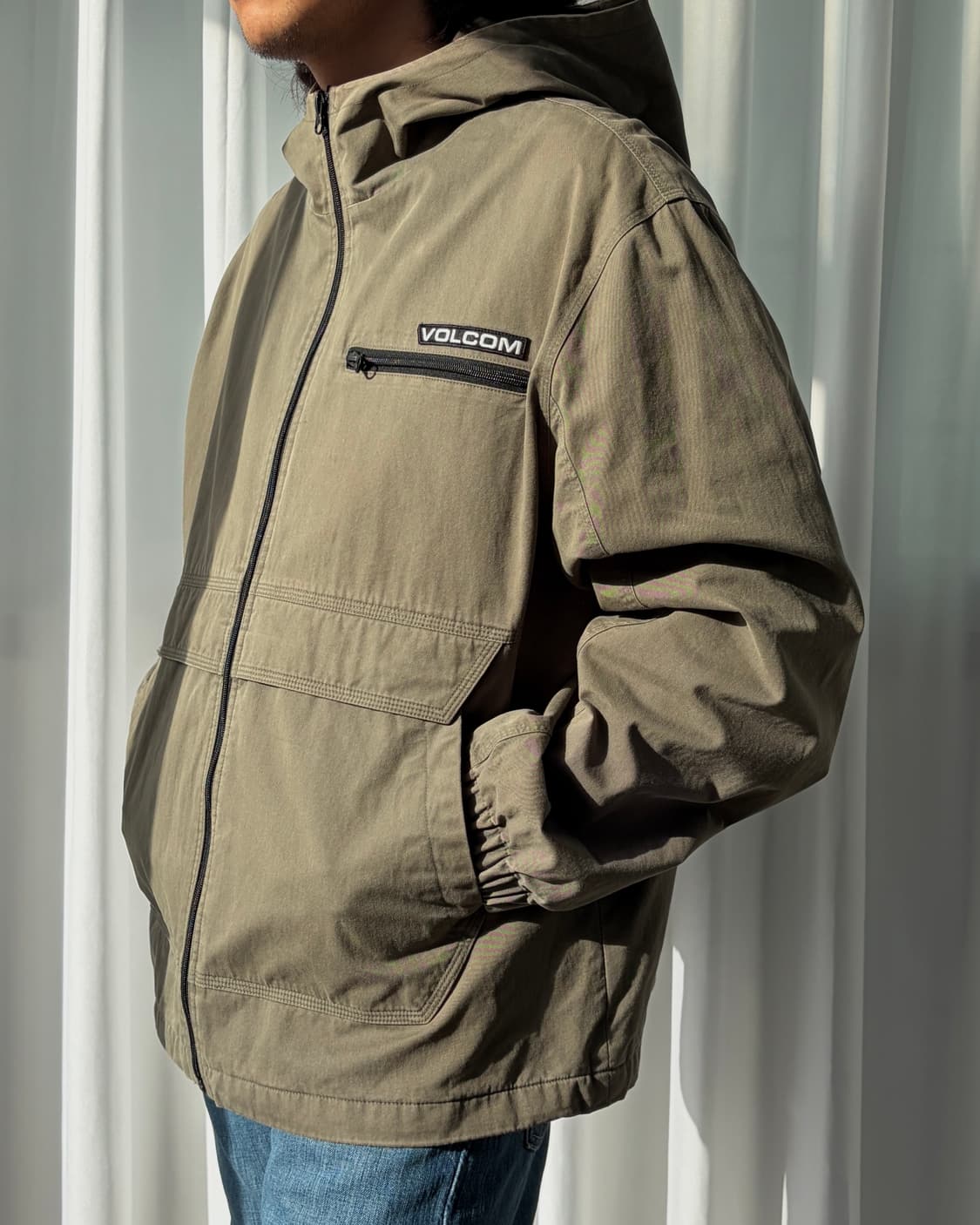 [XL]VOLCOM 볼컴 세미 루즈 캠퍼 후드 자켓 상품이미지1