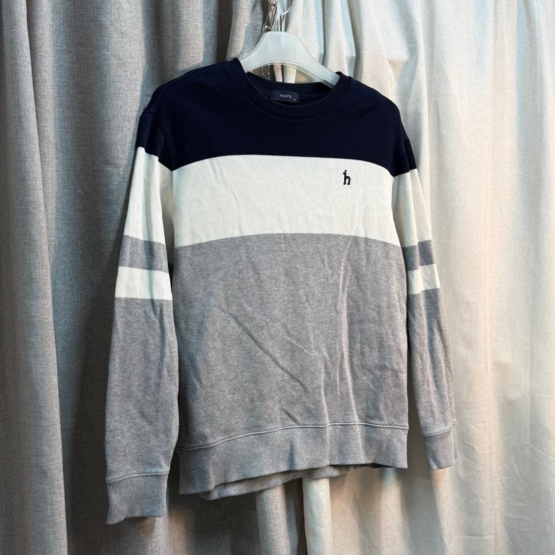 [XL] HAZZYS 헤지스 코튼 긴팔 맨투맨 티셔츠 상품이미지1