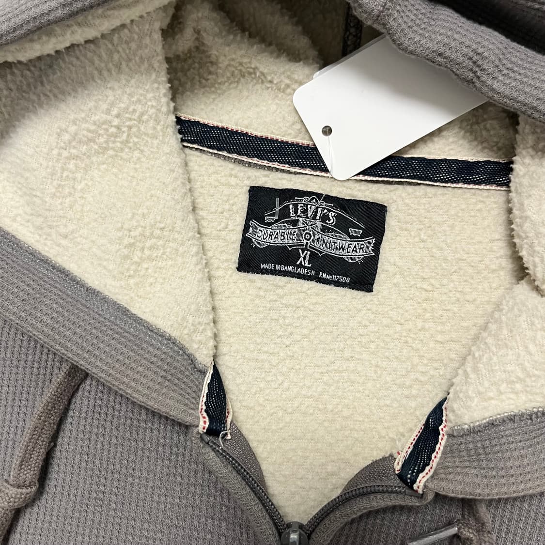 Levi’s waffle cotton zip-up hoodie  상품이미지6