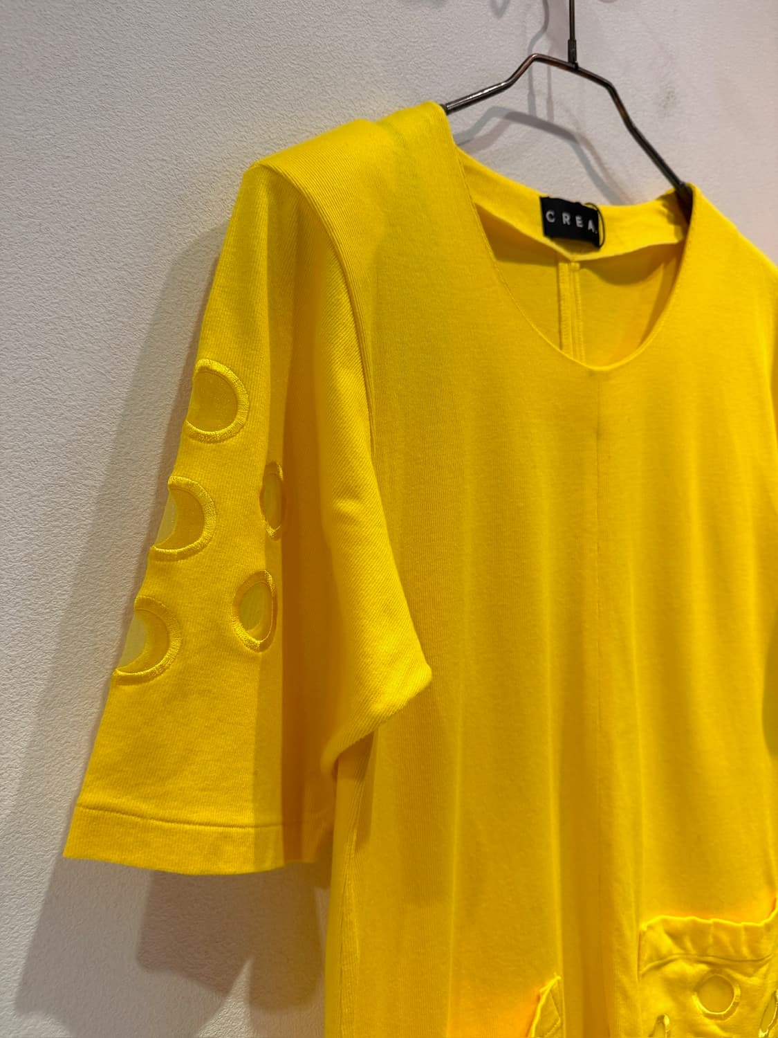 CREA Yellow Punched Tee (Made In Japan) 상품이미지4
